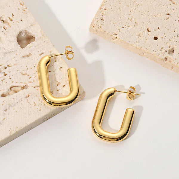 Luna – Geometrical Hoop Earrings