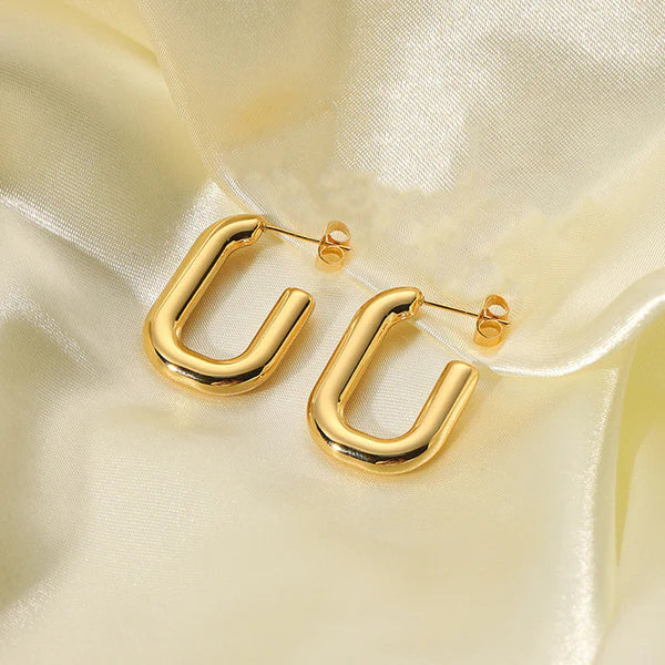 Luna – Geometrical Hoop Earrings
