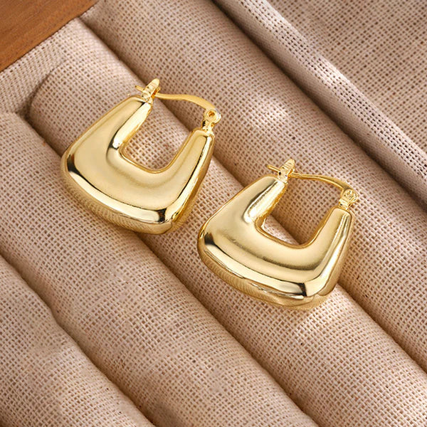 Lunaria – Bold Luxe Sculpted Hoop Earrings