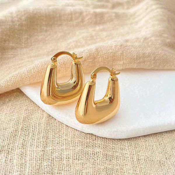 Lunaria – Bold Luxe Sculpted Hoop Earrings