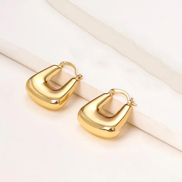 Lunaria – Bold Luxe Sculpted Hoop Earrings