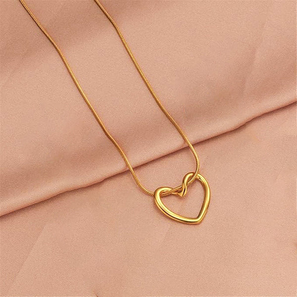 Solena – Golden Whisper Heart Pendant