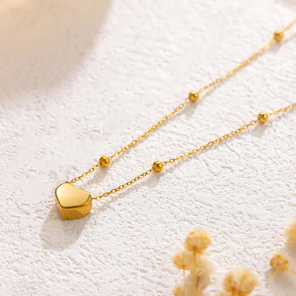 Solynne – Golden Glow Heart Pendant