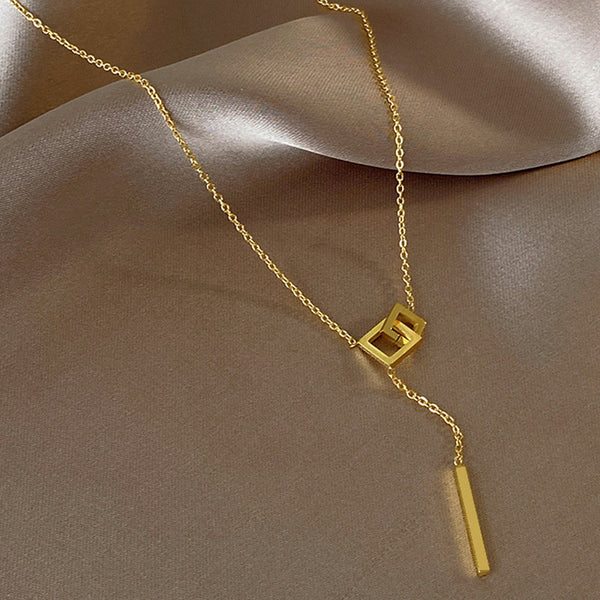 Zenya – Golden Edge Geoluxe Pendant