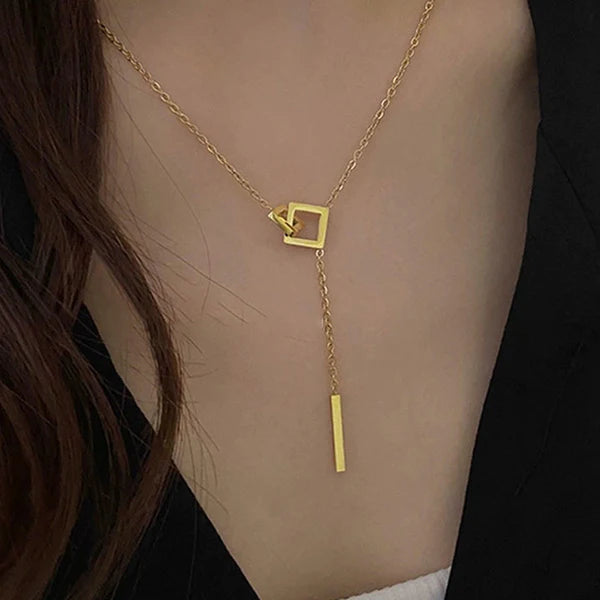 Zenya – Golden Edge Geoluxe Pendant
