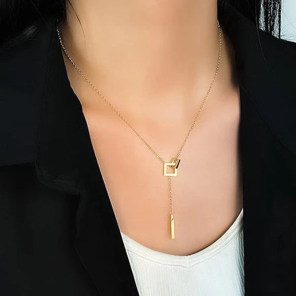 Zenya – Golden Edge Geoluxe Pendant