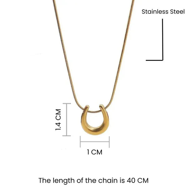 Oralyn – Modern Gold Loop Pendant