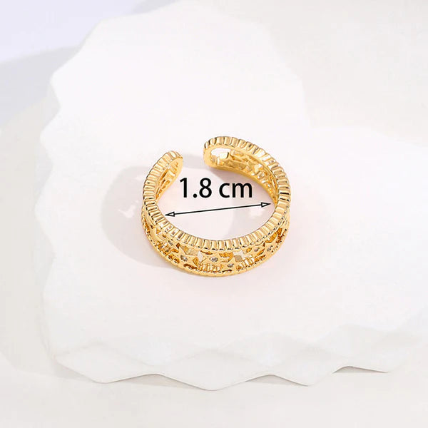 Celestia – Star Dusted Gold Adjustable Ring