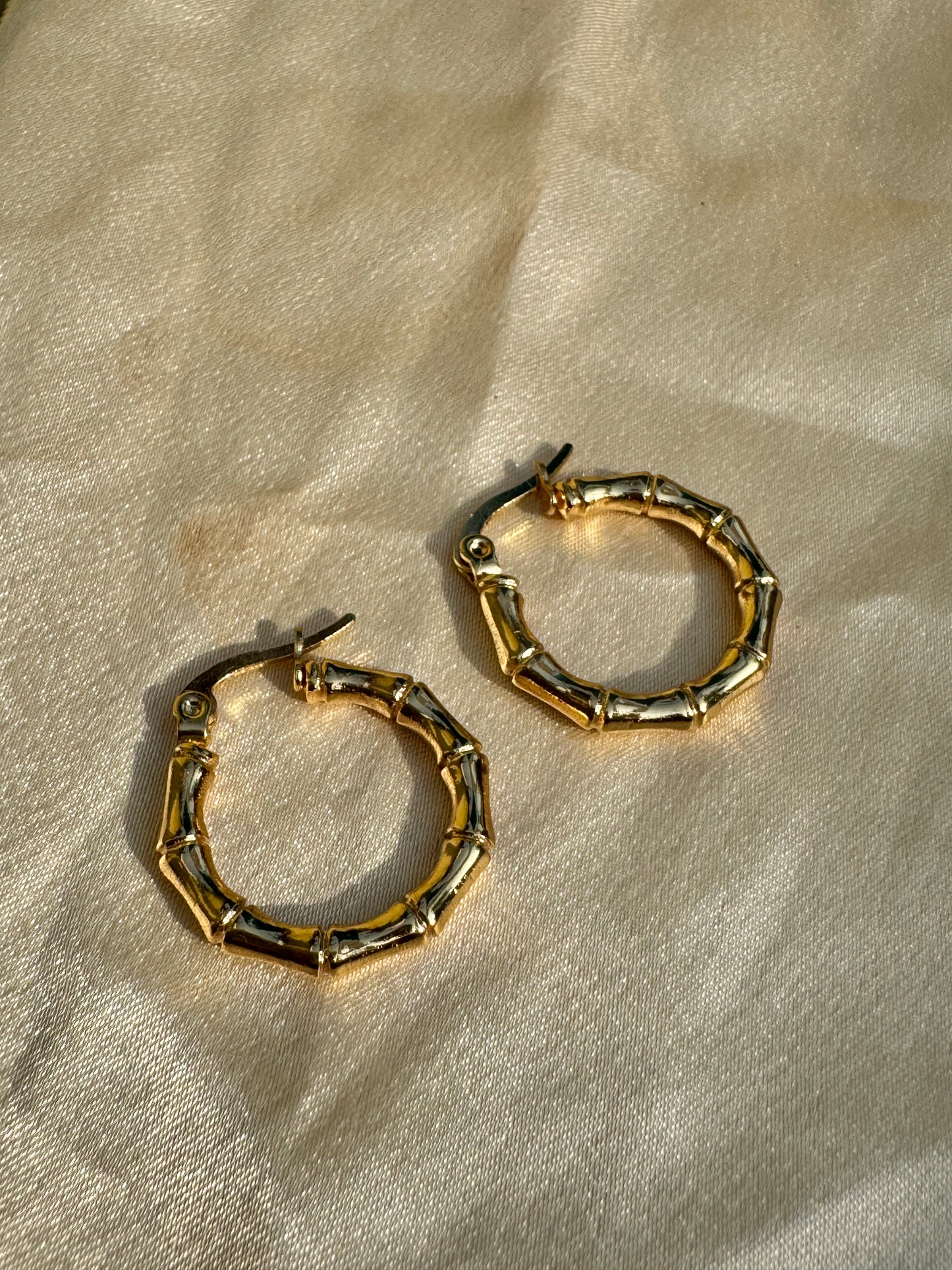 Zyra – Golden Bamboo Hoops