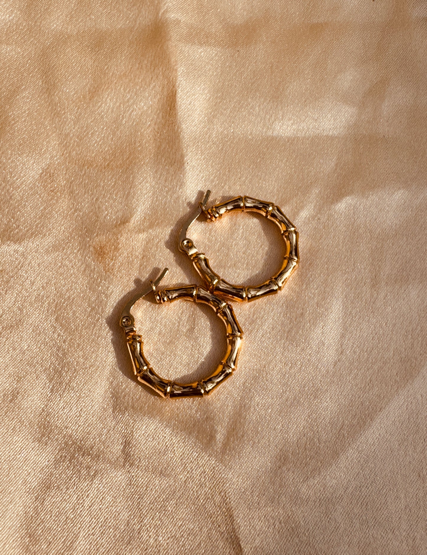 Zyra – Golden Bamboo Hoops