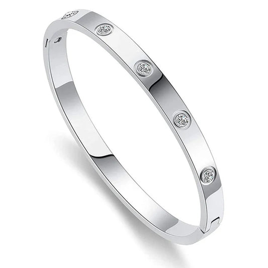 Arvella – Silver Luxe Love Bangle