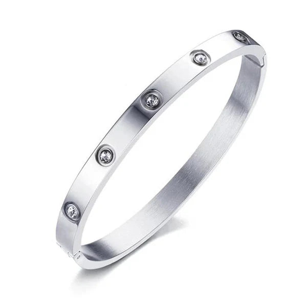 Arvella – Silver Luxe Love Bangle