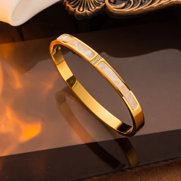 Seren – Mother of Pearl Luxe Bangle