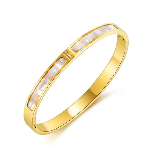 Seren – Mother of Pearl Luxe Bangle