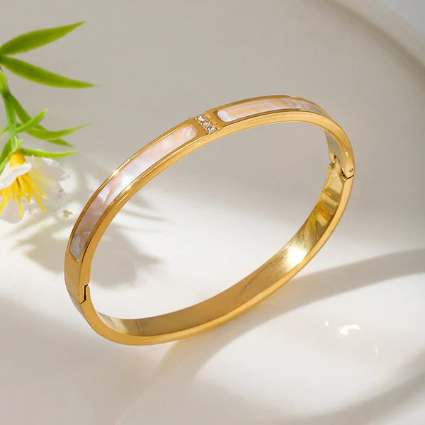 Seren – Mother of Pearl Luxe Bangle