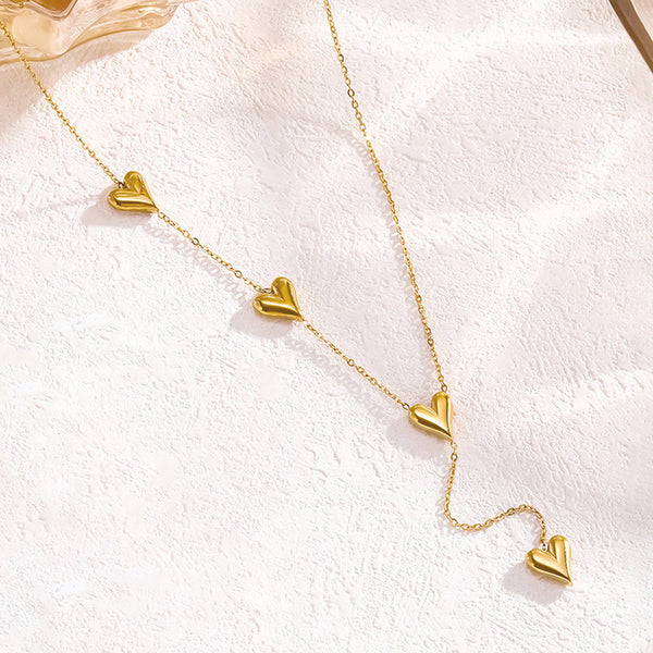 Heart Themed Long Necklace
