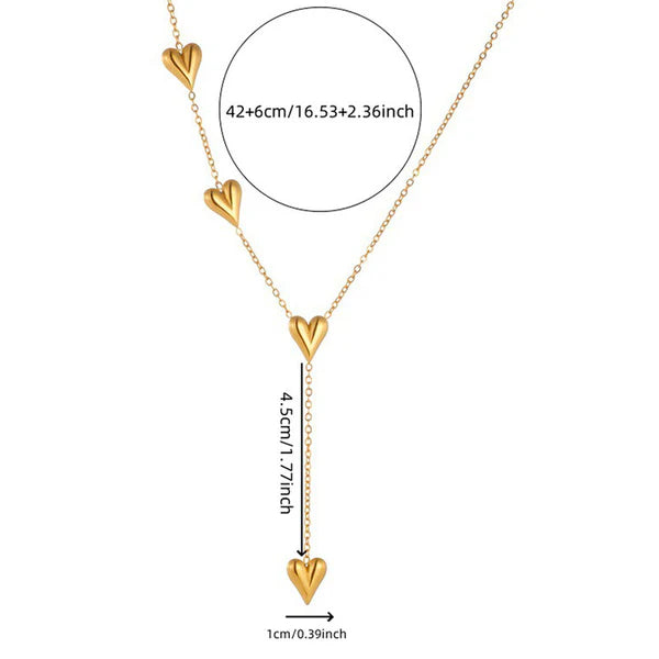 Heart Themed Long Necklace