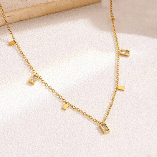 Gold-Toned Geometric Necklace
