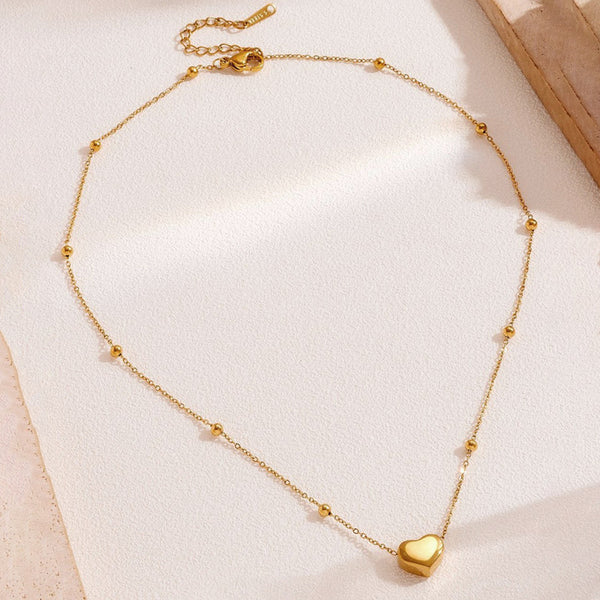Solynne – Golden Glow Heart Pendant