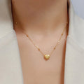 Solynne – Golden Glow Heart Pendant