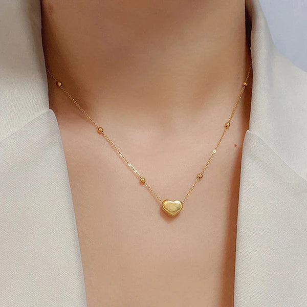 Solynne – Golden Glow Heart Pendant
