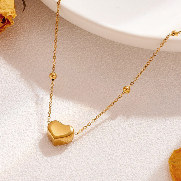 Solynne – Golden Glow Heart Pendant