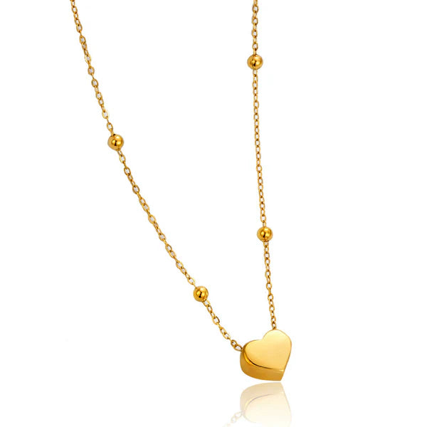 Solynne – Golden Glow Heart Pendant