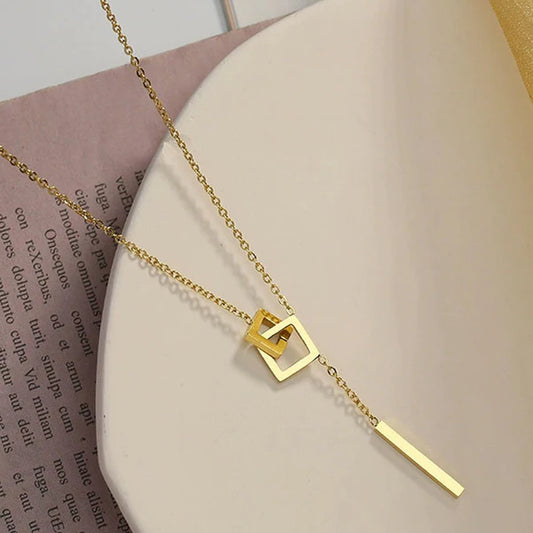 Zenya – Golden Edge Geoluxe Pendant