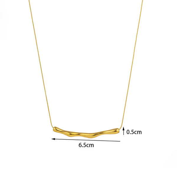 Aloura – Sculpted Arc Elegance Necklace