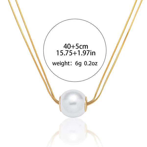 Aurelia – Classic Pearl Chain Pendant