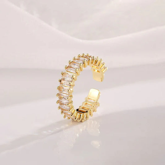 White Adjustable Finger Ring