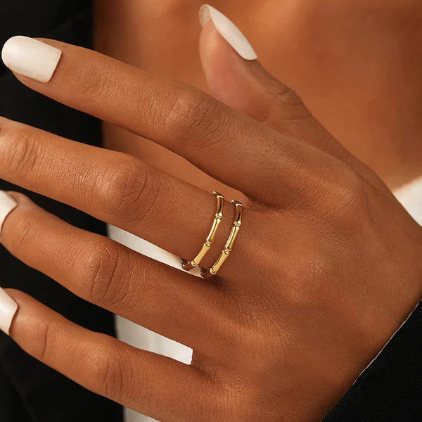 Nova – Bold Contemporary Gold Adjustable Ring