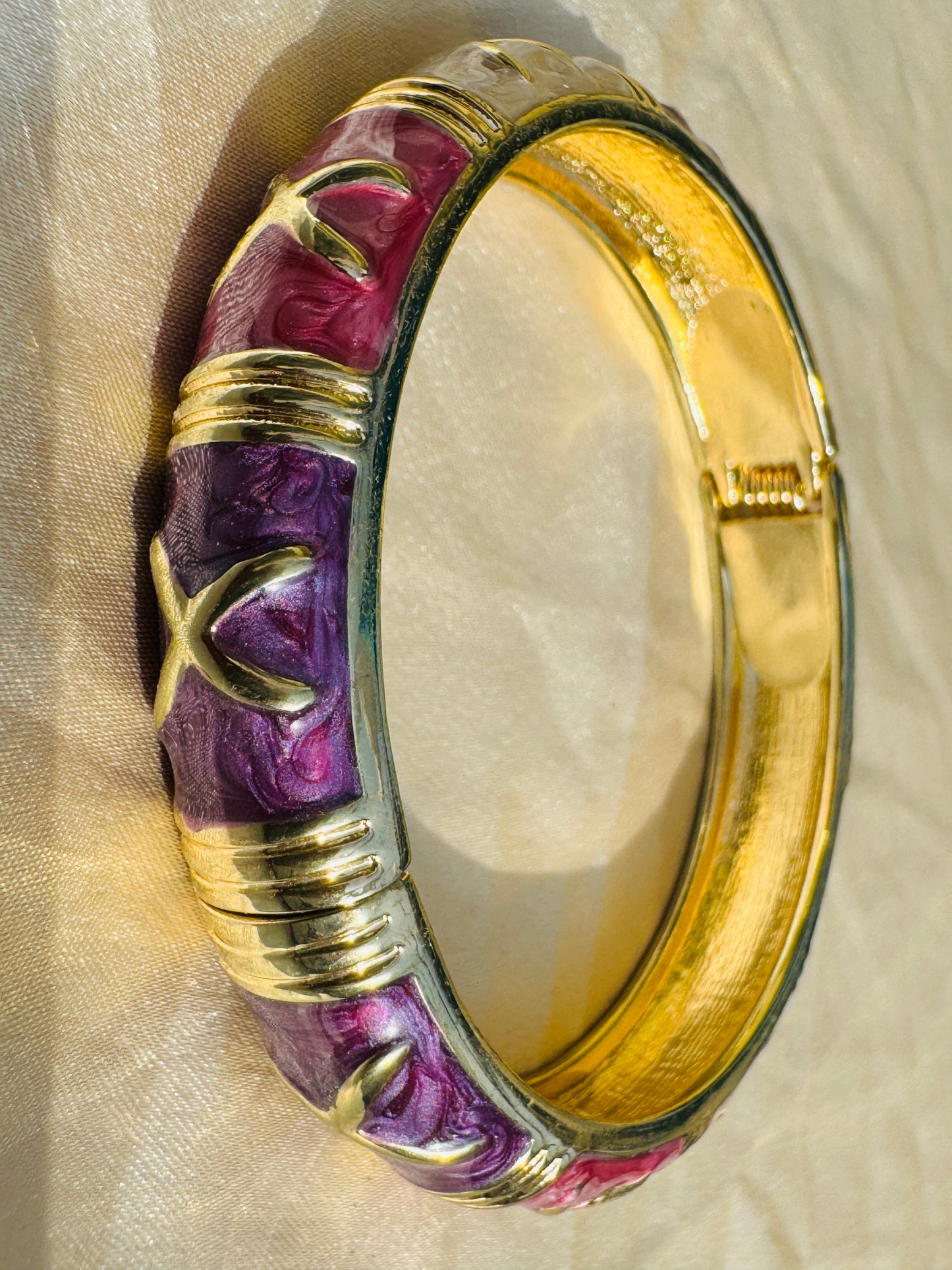 CHROMA POP TRIO – The Multicolour Enamel Gold Bangle Set (3 Pc)