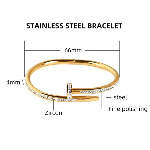 Ferra – Crystal Nail Curve Bracelet