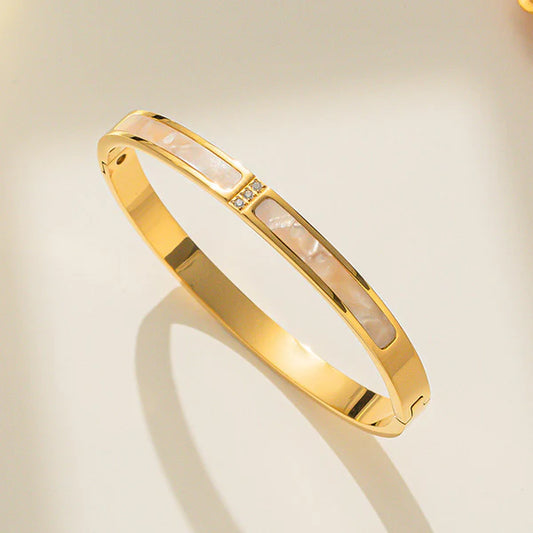 Seren – Mother of Pearl Luxe Bangle