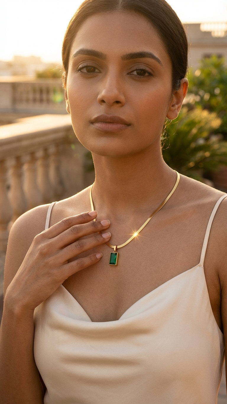 Emeren – Luxe Verde Prism Pendant
