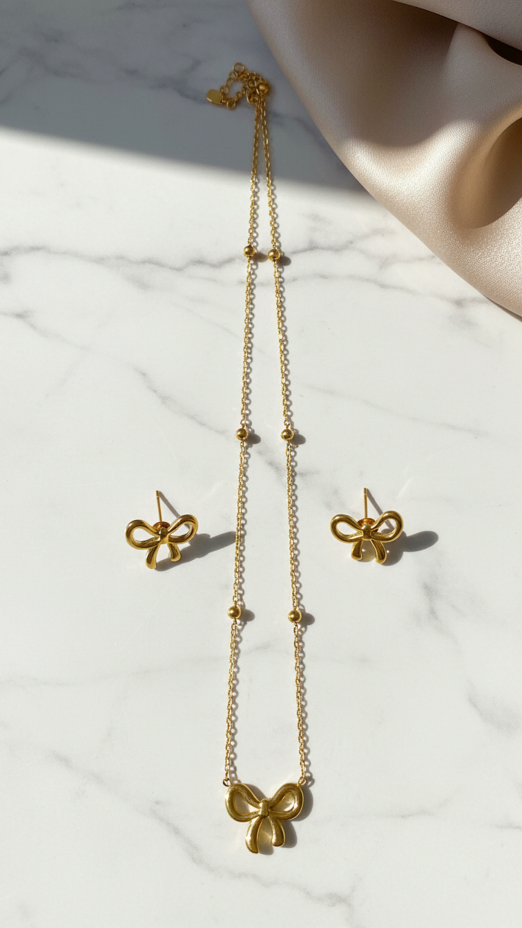Camira – Golden Bow Grace Set