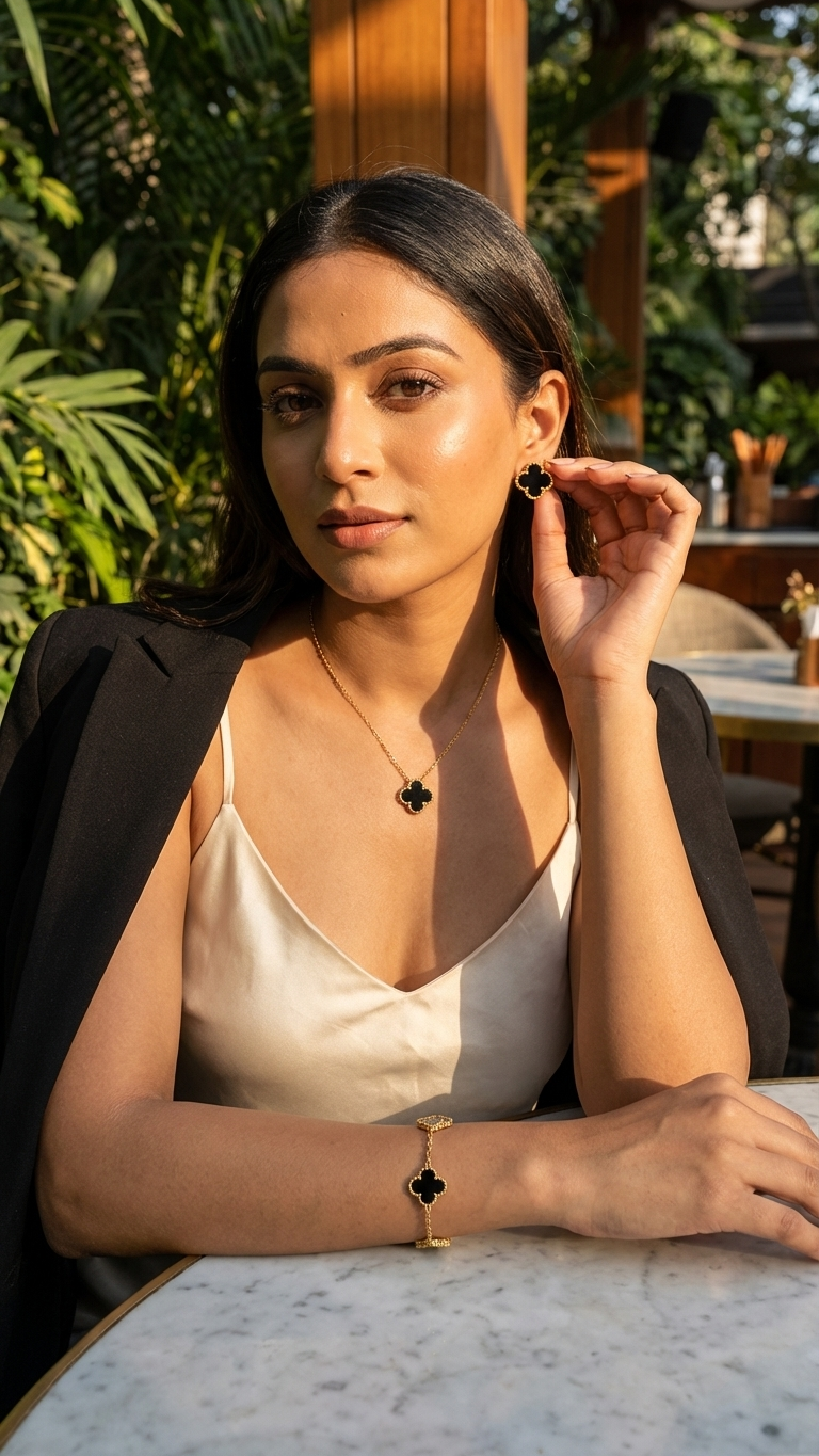 ÉLANORE – The Noir Clover Luxe Set