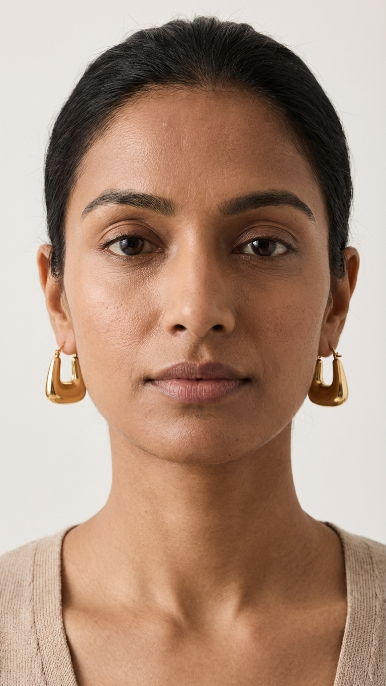 Lunaria – Bold Luxe Sculpted Hoop Earrings