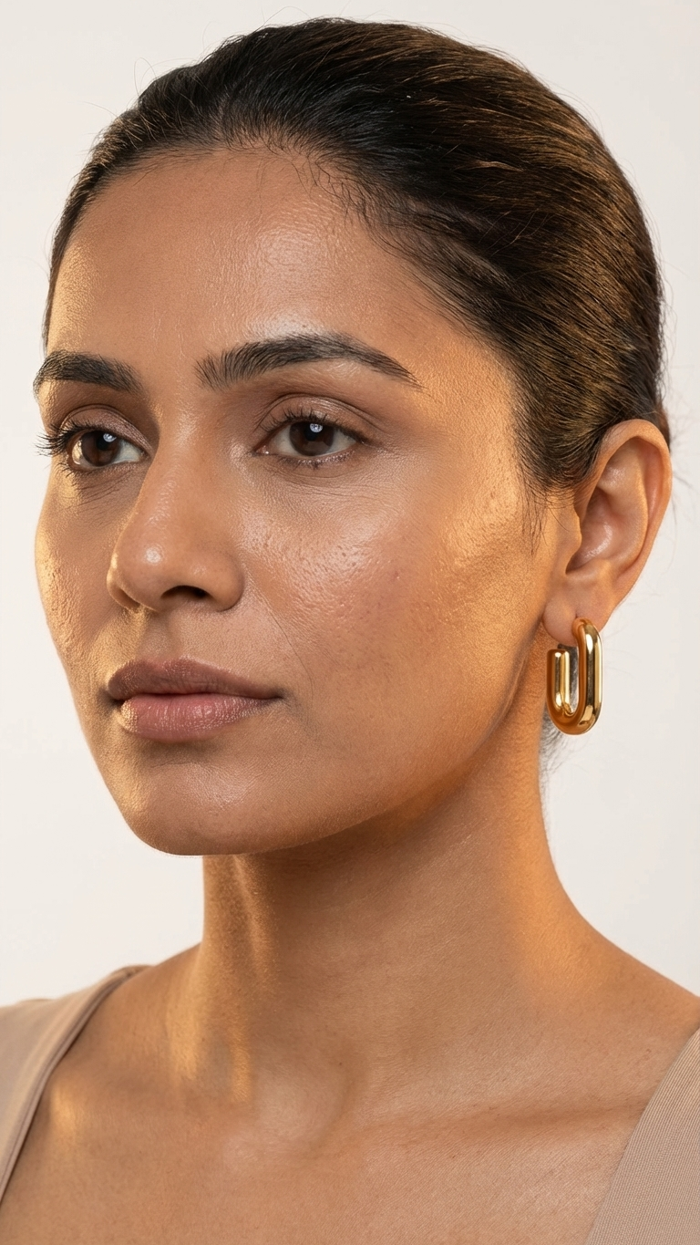 Luna – Geometrical Hoop Earrings