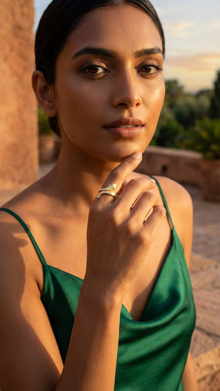Serpina – Gold Snake Motif Ring