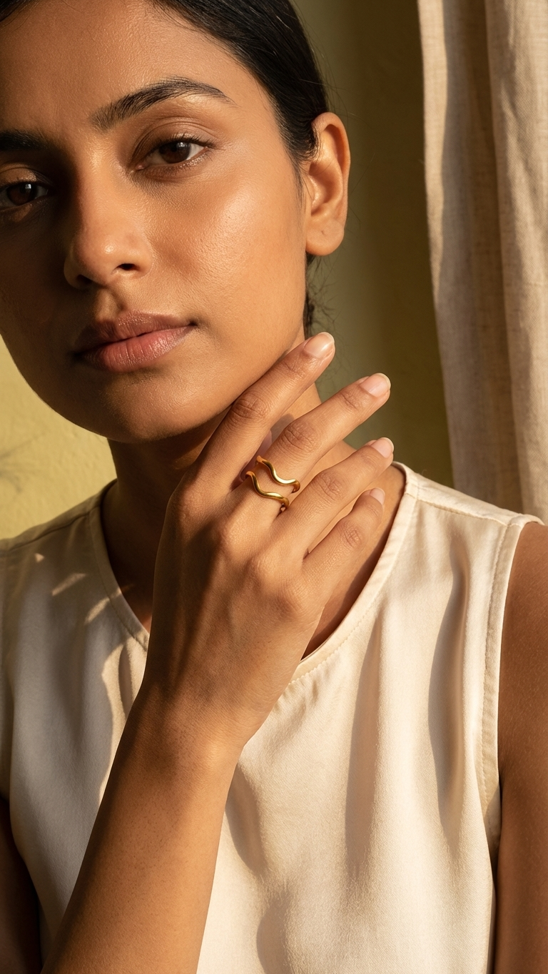 Aeris – Fluid Wave Adjustable Ring