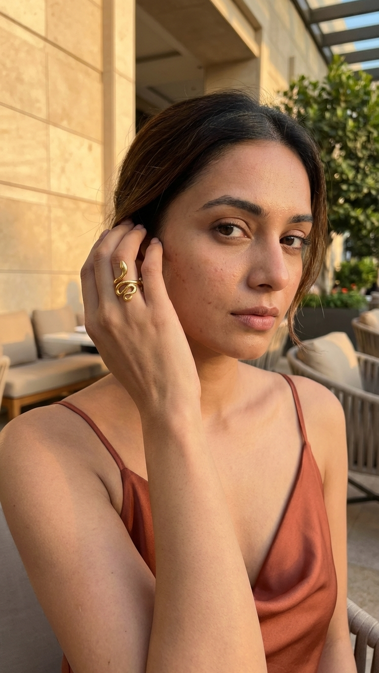 Zenya – Golden Serpent Wrap Ring