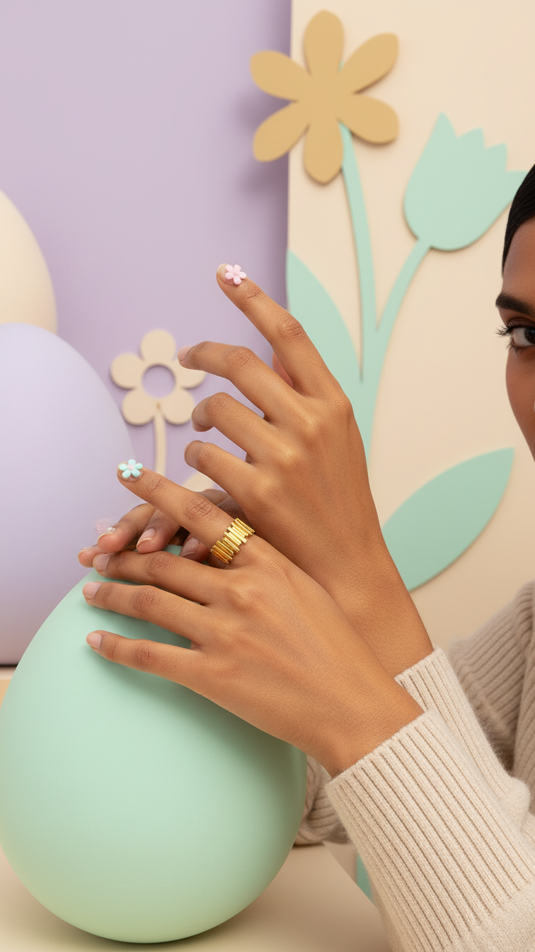 Vexa – Bold Textured Adjustable Ring