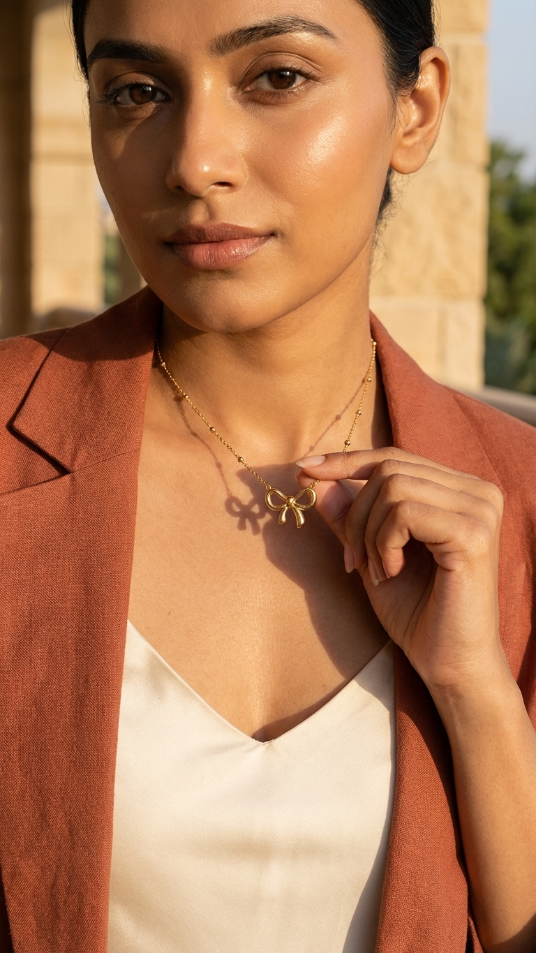 Liora – Infinite Charm Bow Pendant