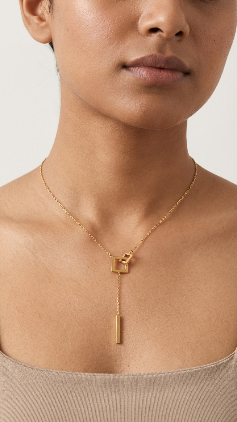 Zenya – Golden Edge Geoluxe Pendant