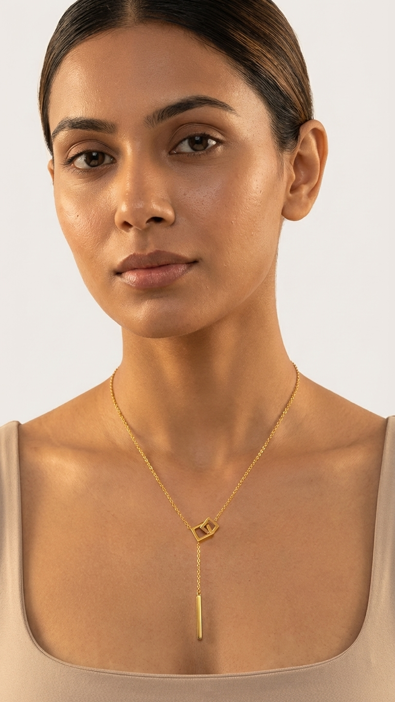 Zenya – Golden Edge Geoluxe Pendant