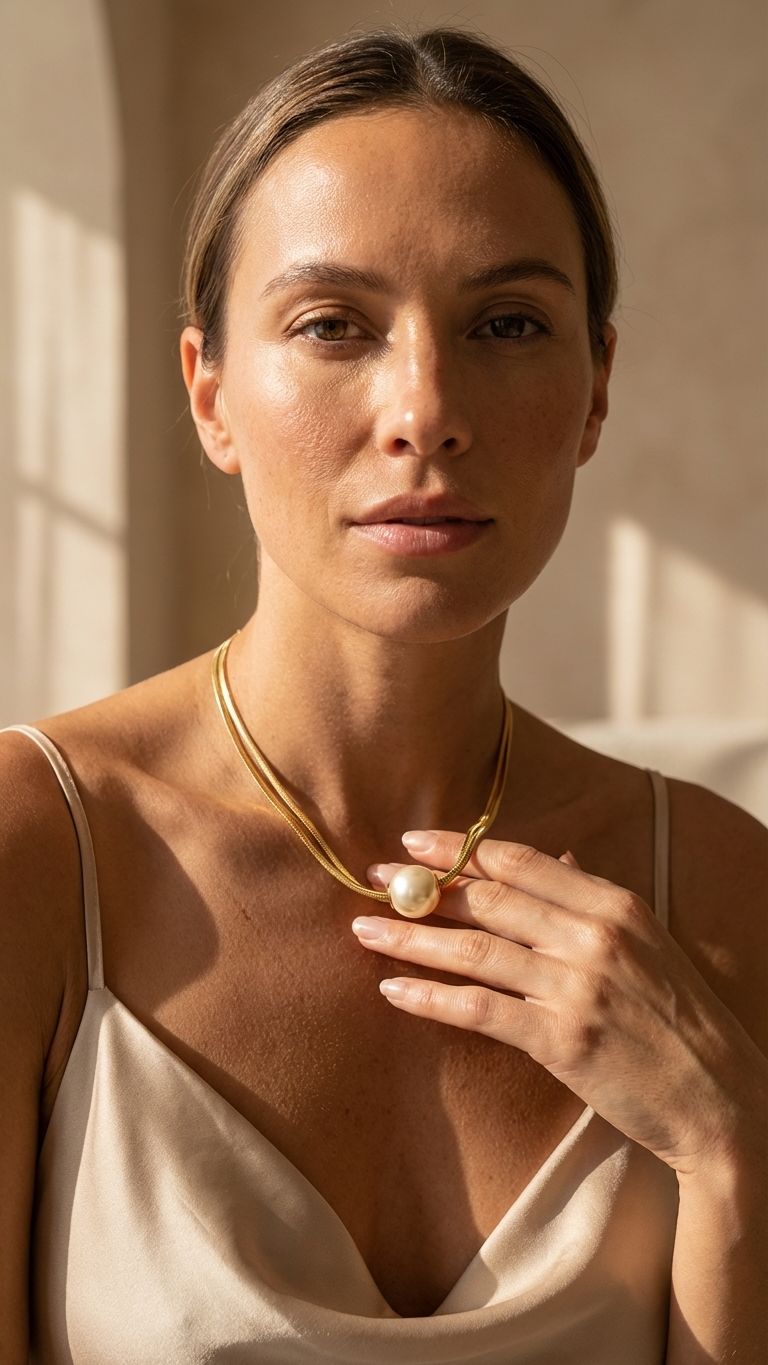 Aurelia – Classic Pearl Chain Pendant