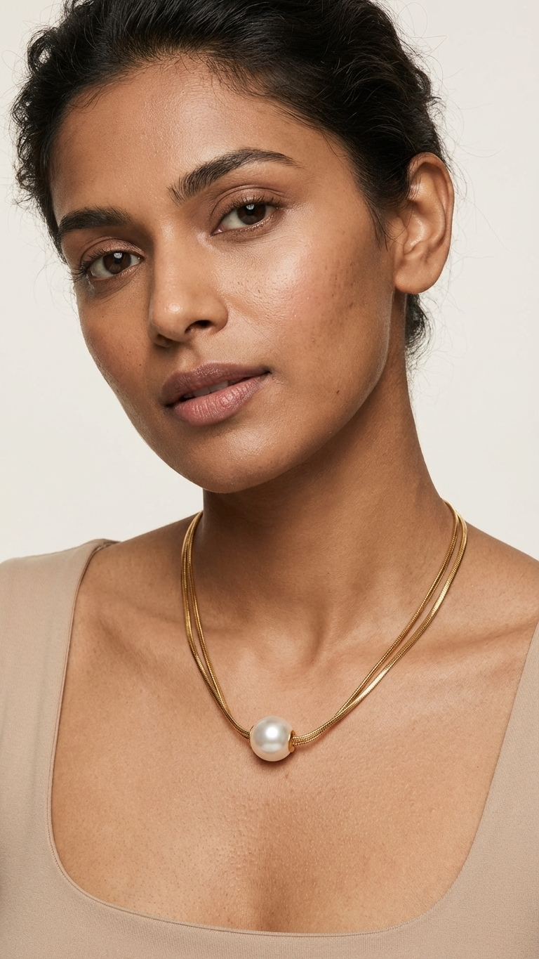 Aurelia – Classic Pearl Chain Pendant