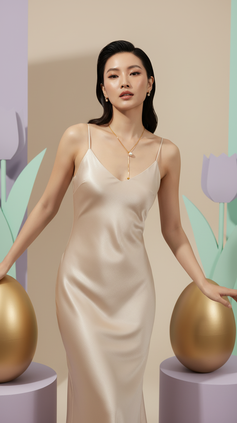 Liora – Pearl Drop Twist Pendant Necklace